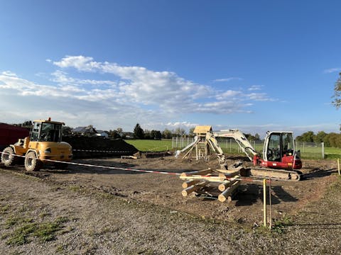 Im Neubaugebiet Breitenwert in Honau entsteht ein neuer Spielplatz