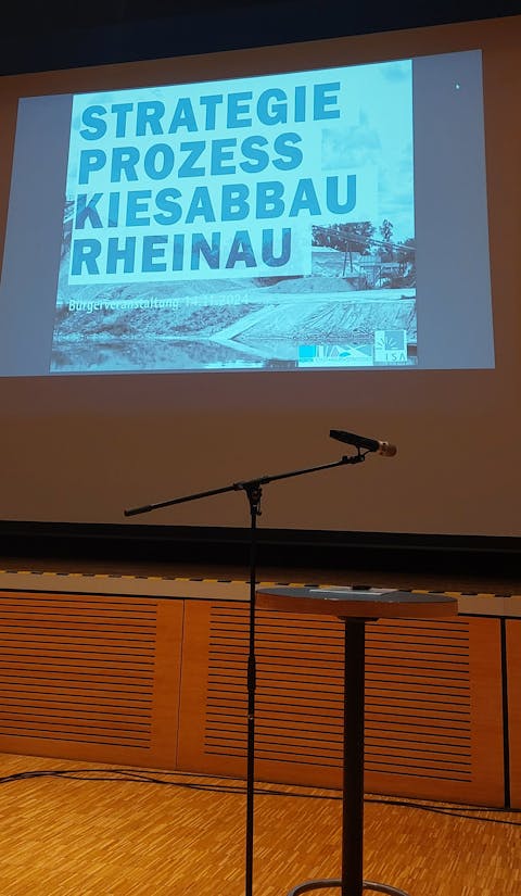 Infoveranstaltung Zukunft Kiesabbau