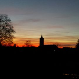 Honauer Kirche bei Nacht